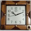 Rikon QUARTZ SMALL SQUARE WALL CLOCK MODEL #581