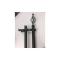 Generic Double Adjustable Curtain Rod-BLACK