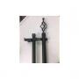 Generic Double Adjustable Curtain Rod-BLACK