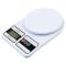 Generic 10000g LCD Digital Kitchen Tool  Food Weighing Scales -White