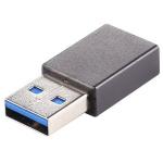 Generic USB 3.0 Male To Type-C Female Aluminium Alloy Adapter (Black)