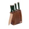 EDENBERG 7pcs Titanium Coated Knife Set With Wooden Stand