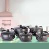 Jamespot 10PCS Aluminum Cookware Set Non-stick Pots