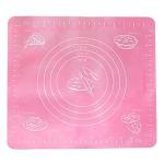 Generic Silicone Non-stick Scale Rolling Dough Mat Liner Baking-Pink