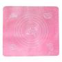 Generic Silicone Non-stick Scale Rolling Dough Mat Liner Baking-Pink
