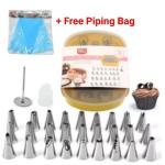 Generic RYJ 30Pc Baking Cake Decorating Nozzles Tool Set+ Piping Bag