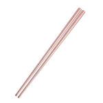 Generic 304 Stainless Steel Square Chopsticks Polished For Kitchen Rose Gold
