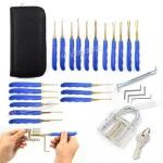 Generic 16-26x Clear Practice Padlocks Lock Picking Training Tools Transparent Kit/Set