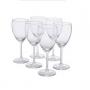 Generic 6 Wine Glasses - Clear