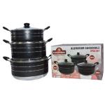 Rashnik 3 Pcs Aluminum Non-stick Casserole Set  (RN-4803)
