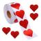 Generic Valentine`s Day Glitter Heart Stickers,Red Heart Stickers