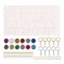 Generic Alphabet Number Silicone Mold Resin Mold Split Ring For Keychain