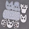 Generic Silicone Cat Shaped Craft Mold Key Chain Keychain Mould Pendant Tool
