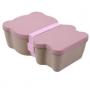 Generic Portable Wheat Straw Bento Student Lunch Box Tableware Food Storage Box(2)