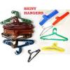 Generic 1 Doz(12pcs) Shiny Mixed Plastic Hangers