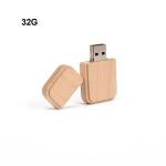 Generic Maple Wood U Disk Small Lightweight Fillet Wood Color