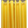 Generic Curtains 3pc Yellow + Sheer