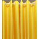 Generic Curtains 3pc Yellow + Sheer