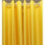 Generic Curtains 3pc Yellow + Sheer