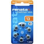 Renata ZA 13 Hearing Aid Batteries - 6 Pack