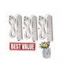 Power King 3PCS 4-Way Power Extensions + Multi Plug Socket