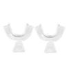 Generic 1 Pair Silicone Transparent Moldable Thermoform Teeth Dental  Tray Guard Whitener-Clear