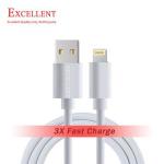Excellent 3X Charging Cable For IPhone/iPad/iPod Fast Charger