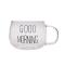 Generic Creative Glass Mug Letter Milk Juice Water Coffee
