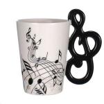 Generic Wholesale Guitar Ceramic Cup Personality Music