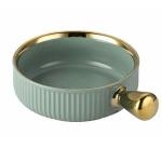 Generic Ceramic Baking Bowl with Handle Nordic Phnom Penh Fruit Bowl Salad Bowl Home Dining Table Tender Green