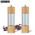 Generic Manual Salt Pepper Mill Grinder Wood Seasoning Muller