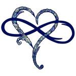 Generic Metal Wall Decoration Unique Design to Wall Art Room Decoration Eternal Love Infinite Heart Iron Art Decor Interior Decor to L