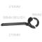 Generic 51mm Espresso Machine Brush Extension Cleaning Handle Brush Coffee Machine Head Brush Detachable Nylon Round Head Brush