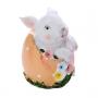 Generic Easter Ornament Easter Bunny Statue Craft Collection Garden Decoration Orange