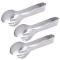Generic 3 Pieces of Stainless Steel Salad Tongs, Food Tongs and Bread Tongs