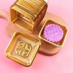 Generic 100pcs Square Moon Cake Trays Mooncake Packaging Box Pastry