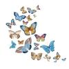 Generic Heat Transfer Sticker Washable Iron on Stickers for Clothes Cute Butterfly DIY T-Shirt Clothing Decoration Accessories