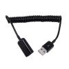 Generic Spiral Coiled USB A male to A female adapter adaptor Cable 1M 3FT