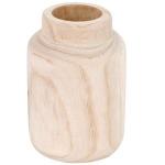 Generic Wooden Eco-Friendly Vase Embryo Flower Pot Vase Household Decoration DIY Wood Handmade S