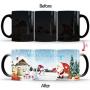 Generic 350mL Merry Christmas Magic Mug Temperature Color