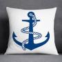 Generic Blue Mermaid Sailor Marines Home Decor Pillowcase Square