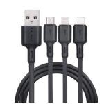 Oraimo 3 In 1 USB Cable - Android, Type C, Iphone Cable