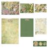 Generic 9Pcs/Set Vintage Flower Sticker  Envelope Set-XF3