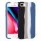 Generic Herringbone Texture Silicone Protective Case For IPhone 8 Plus & 7 Plus(Rainbow Black)