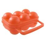 Generic Outdoor Camping Orange Red Folding Plastic Egg Tray Box Case