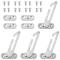 Generic 4Pcs Window Restrictor Locks for Upvc Window Restrictor Hook Security Lock Stainless Steel Child Lock RestrictorRight
