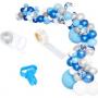 Generic 135Pcs Balloon Blue White Garland Arch Kit Birthday Party Ice Snow Queen Ballon Baby Shower Decoration Globos Kids Gifts