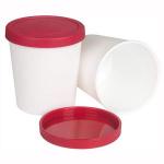 Generic 2Pcs Premium Ice Cream Containers 1 Quart Perfect Freezer Storage Tubs with Lids for Ice Cream, Sorbet and Gelato B