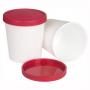 Generic 2Pcs Premium Ice Cream Containers 1 Quart Perfect Freezer Storage Tubs with Lids for Ice Cream, Sorbet and Gelato B