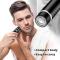 Generic Mini Electric Shaver Men`s Portable Electric Shaver Washable Beard Trimmer USB Rechargeable Men`s Face Shaver Silver